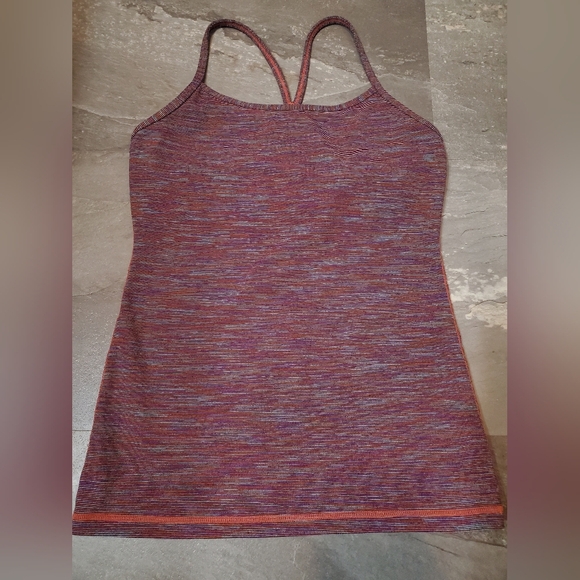 Lululemon Power Y Tank. Wee Are From Space Black March Multi. Size 6. - Picture 4 of 10